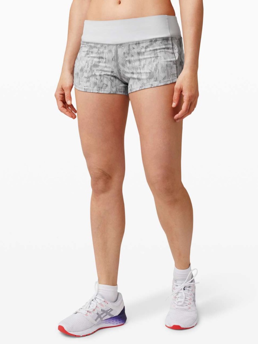 Lululemon Speed Up Light Gray Athletic Active Woman’s Shorts Size 6